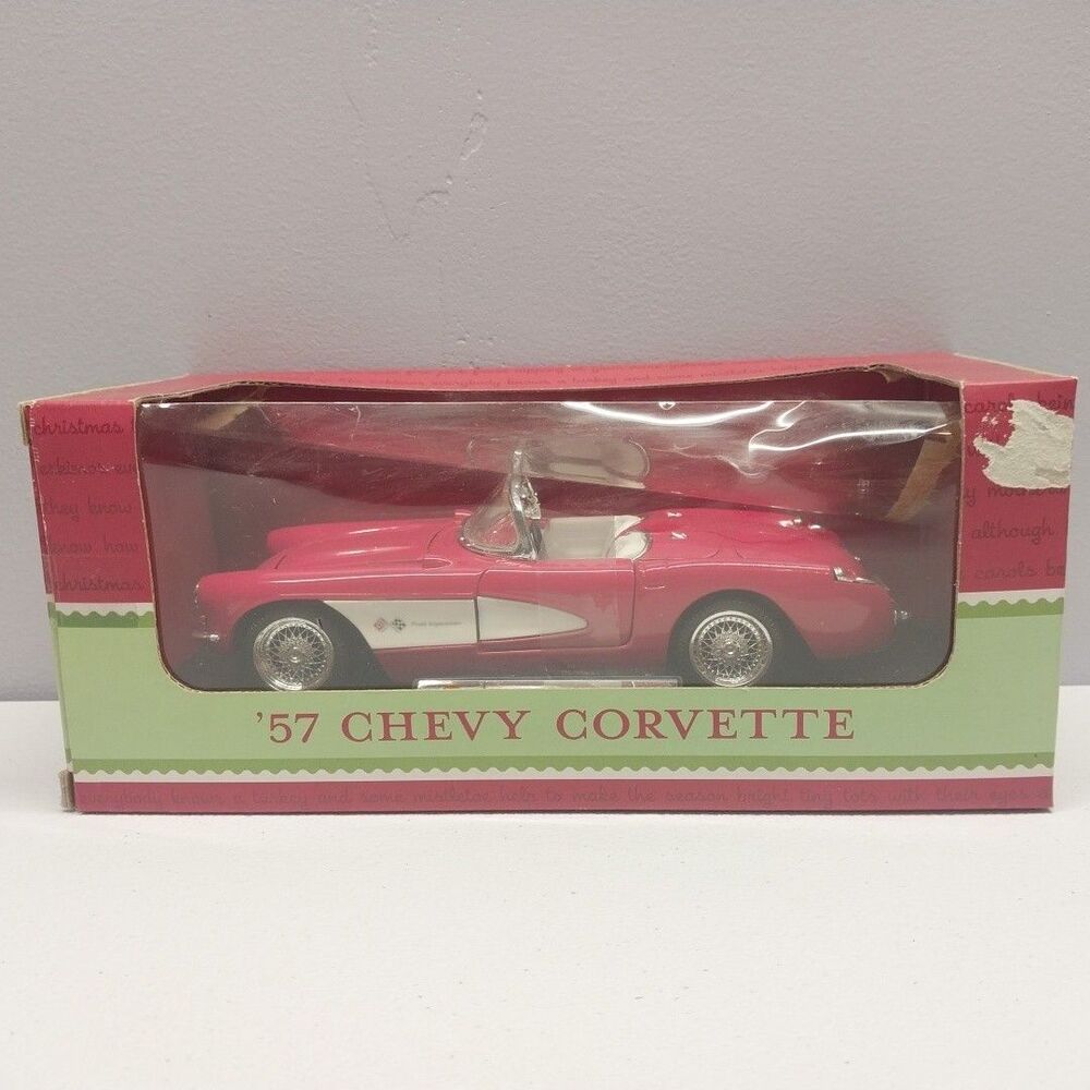 2002 Target Red 1957 Chevy Corvette 1:24 Diecast Christmas Collectible Sealed